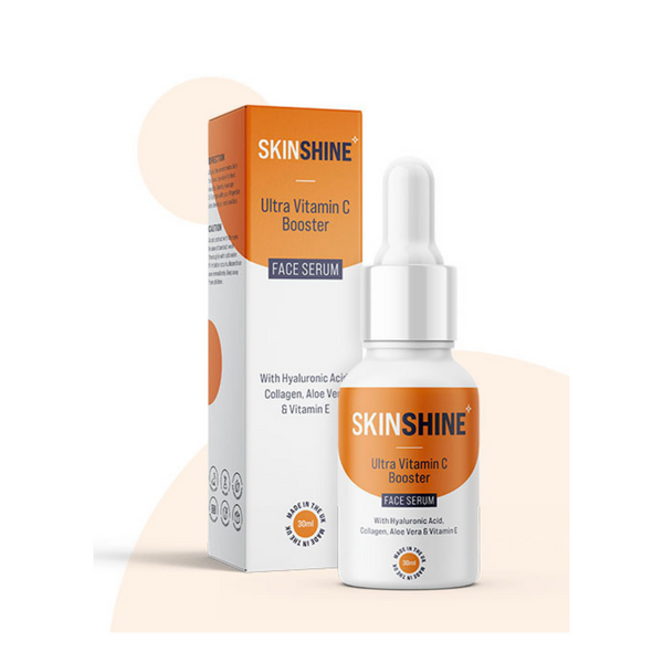 SKINSHINE® - NEW Ultra Vitamin C Booster Face Serum with Hyaluronic Acid & Collagen - UK Made